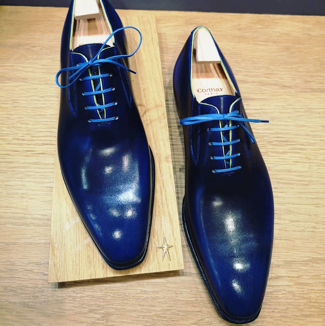 Corthay Easy - Dark Blue Calf Patina – Mehra display picture 2