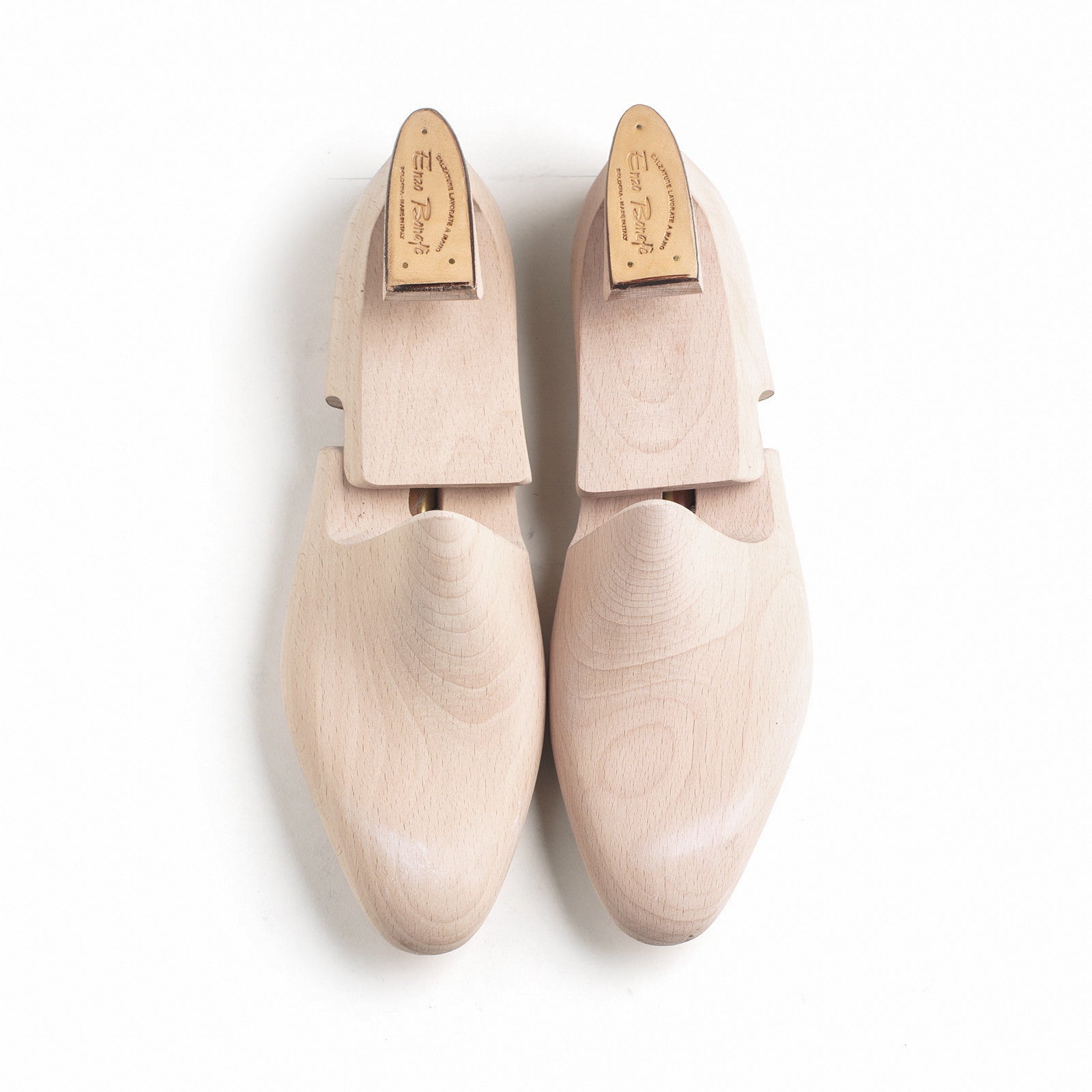 Enzo Bonafè Natural Shoe Trees - Top Down View