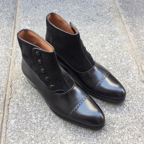 Gatsby - Black Calf / Black Suede
