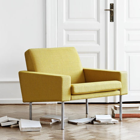 GE 34 Easy Chair - Yellow Textile