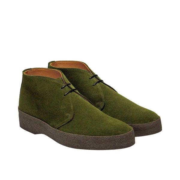 Hi Top - Moss Green Suede