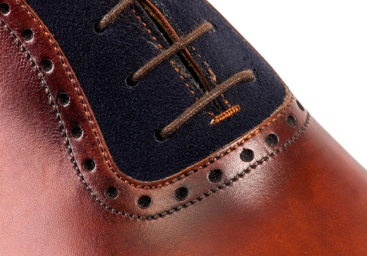 Italian Oxford - Gold Museum / Blue Suede