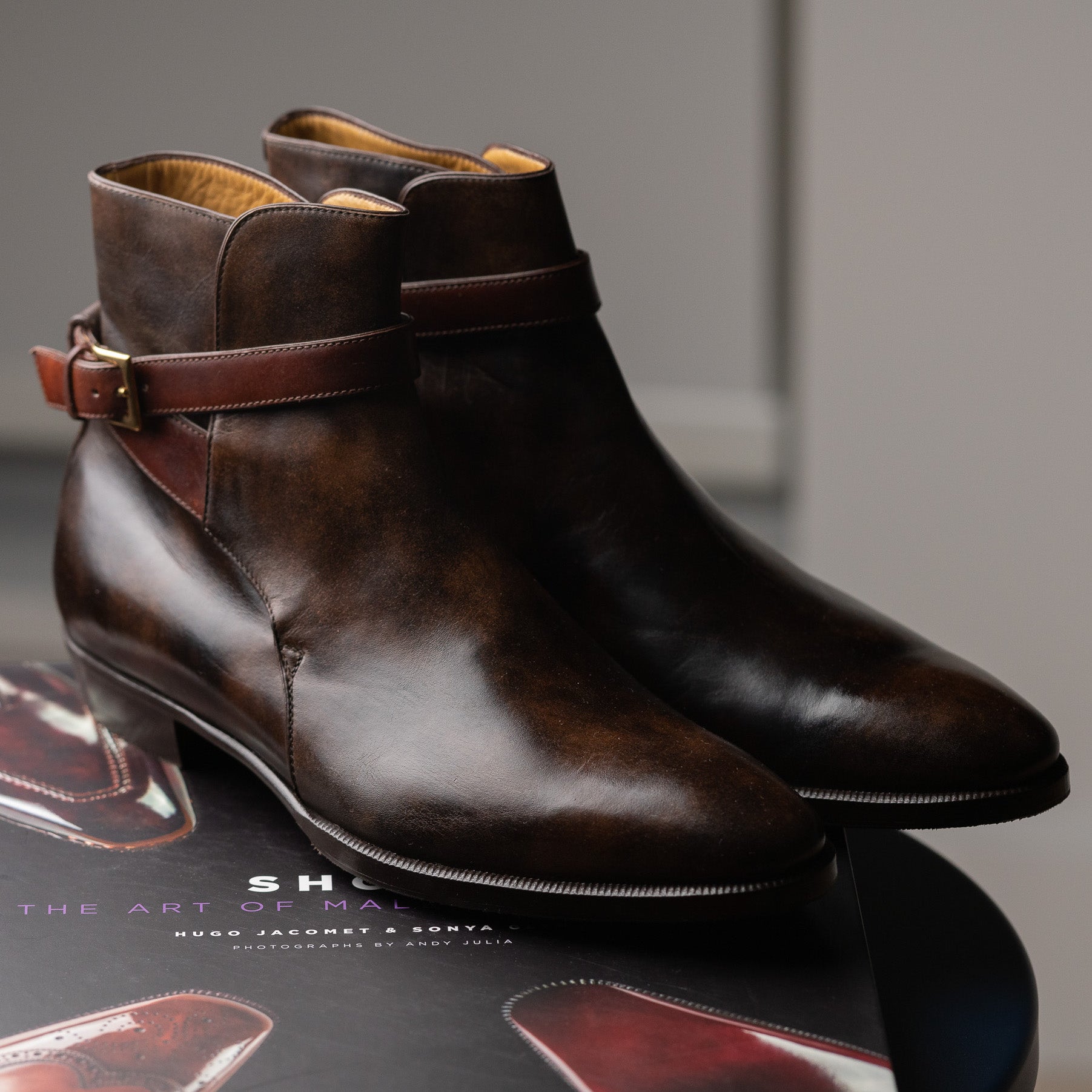 Enzo Bonafe Style 3930 - Dark Brown / Bracken Museum Calf – Mehra