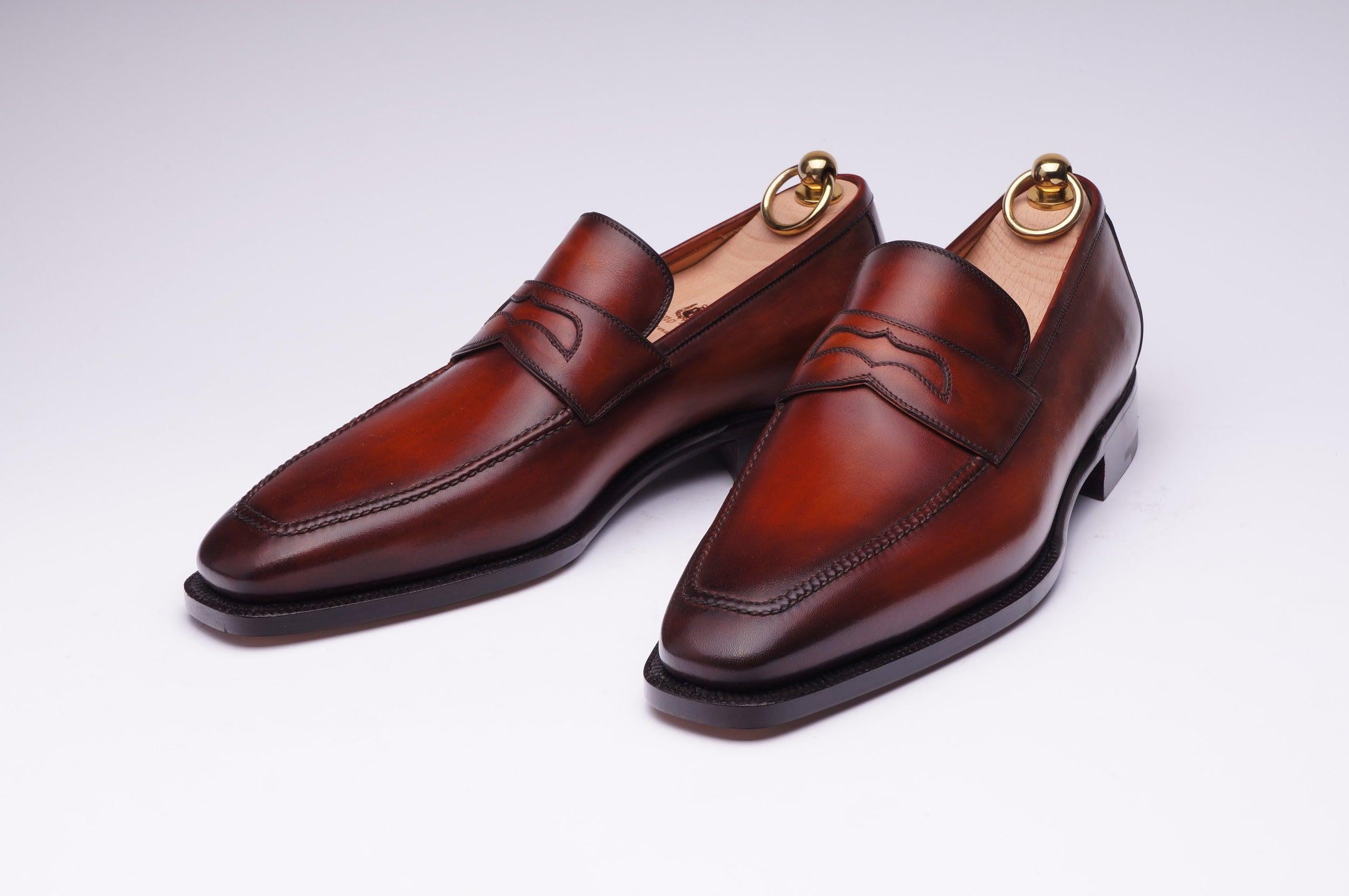 Stefano Bemer Style 1340 - Museum Calf Patina - Pair View