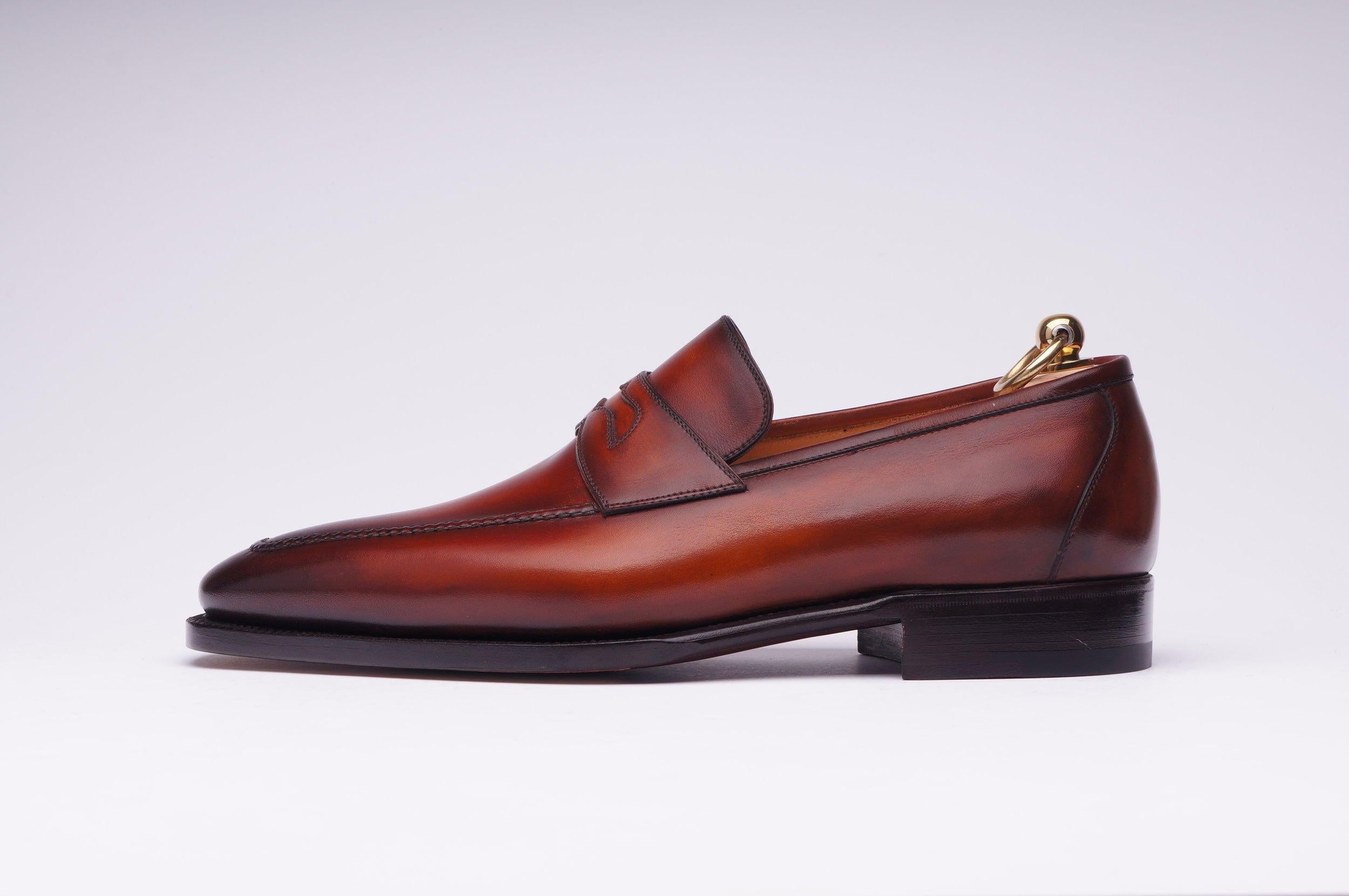 Stefano Bemer Style 1340 - Museum Calf Patina - Side View