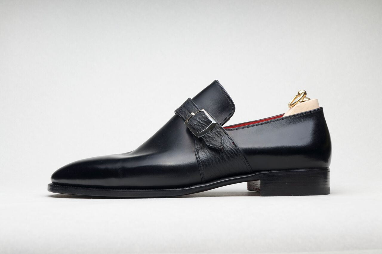 Stefano Bemer Style 2200 - Black Calf - Side View