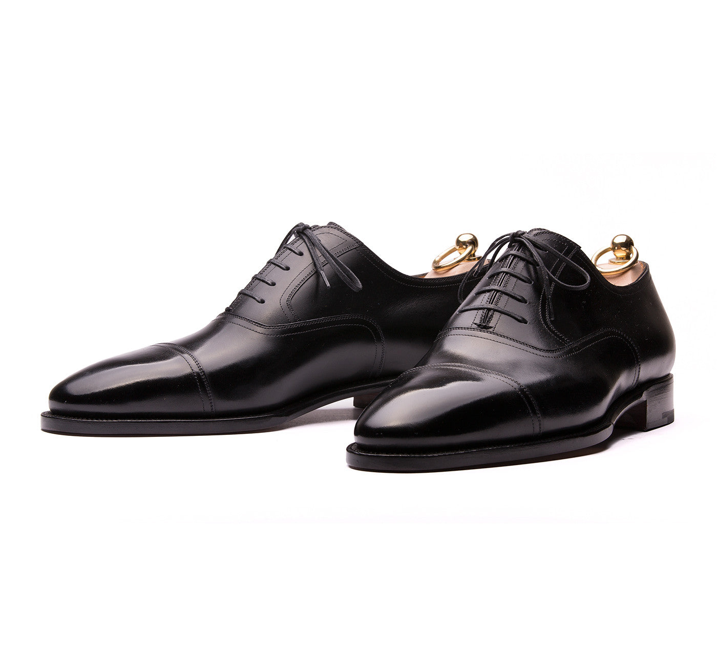 Stefano Bemer Style 6471 - Black Calf - Pair View