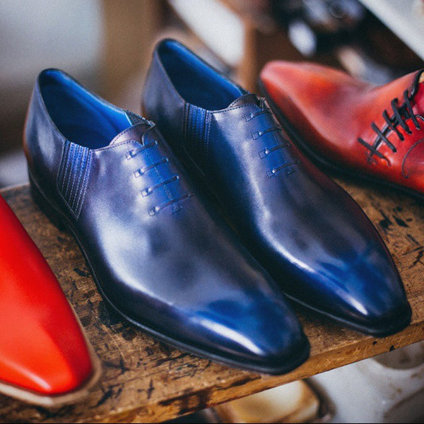 Twist - Dark Blue Calf Patina