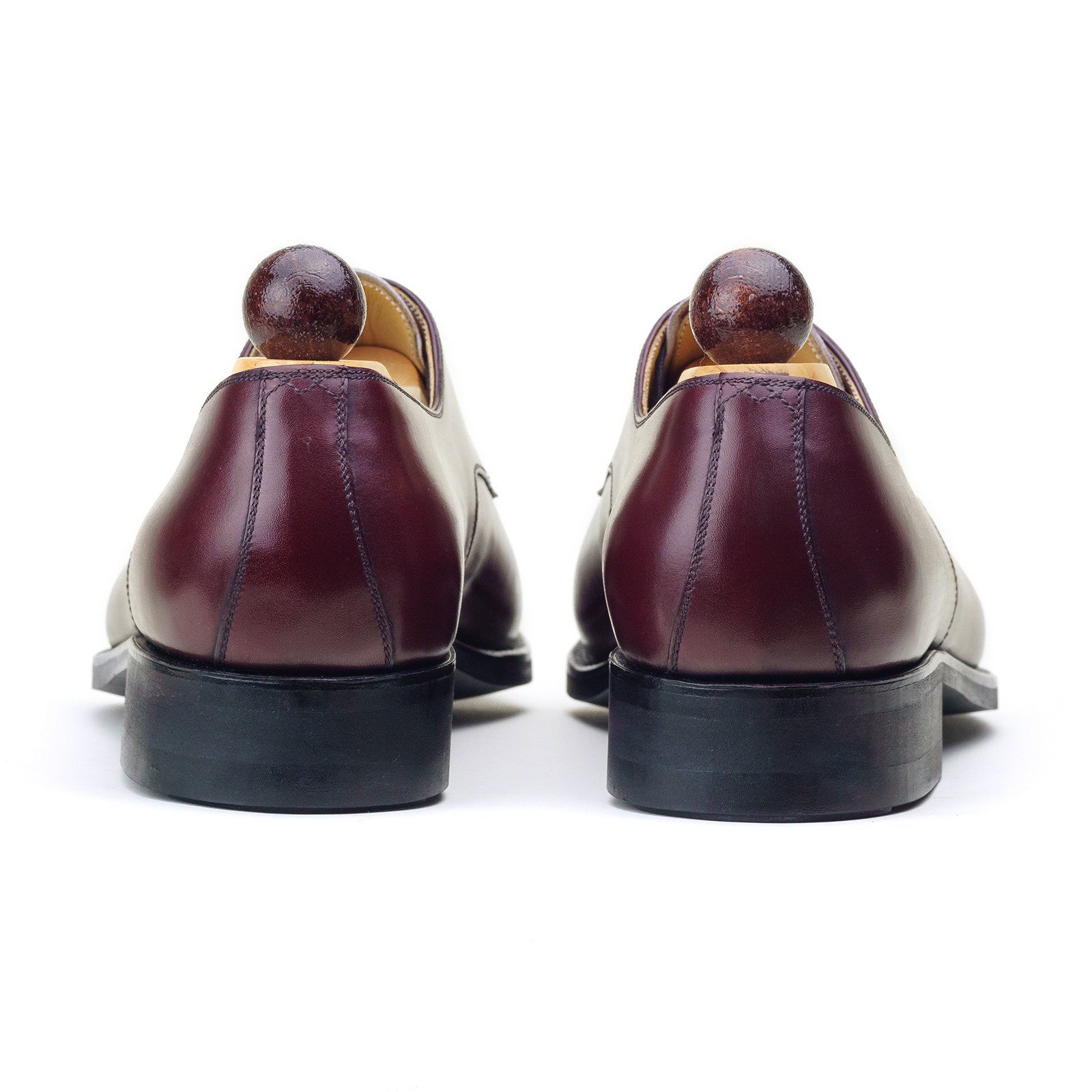 Vass Shoes Style 5150 Derby Burgundy Calf - Rear View