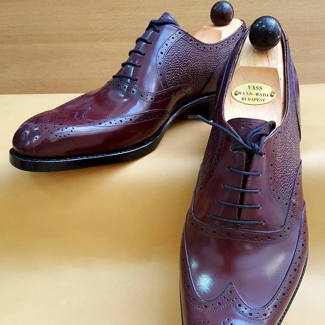 Budapest Oxford - Burgundy Calf / Burgundy Grain