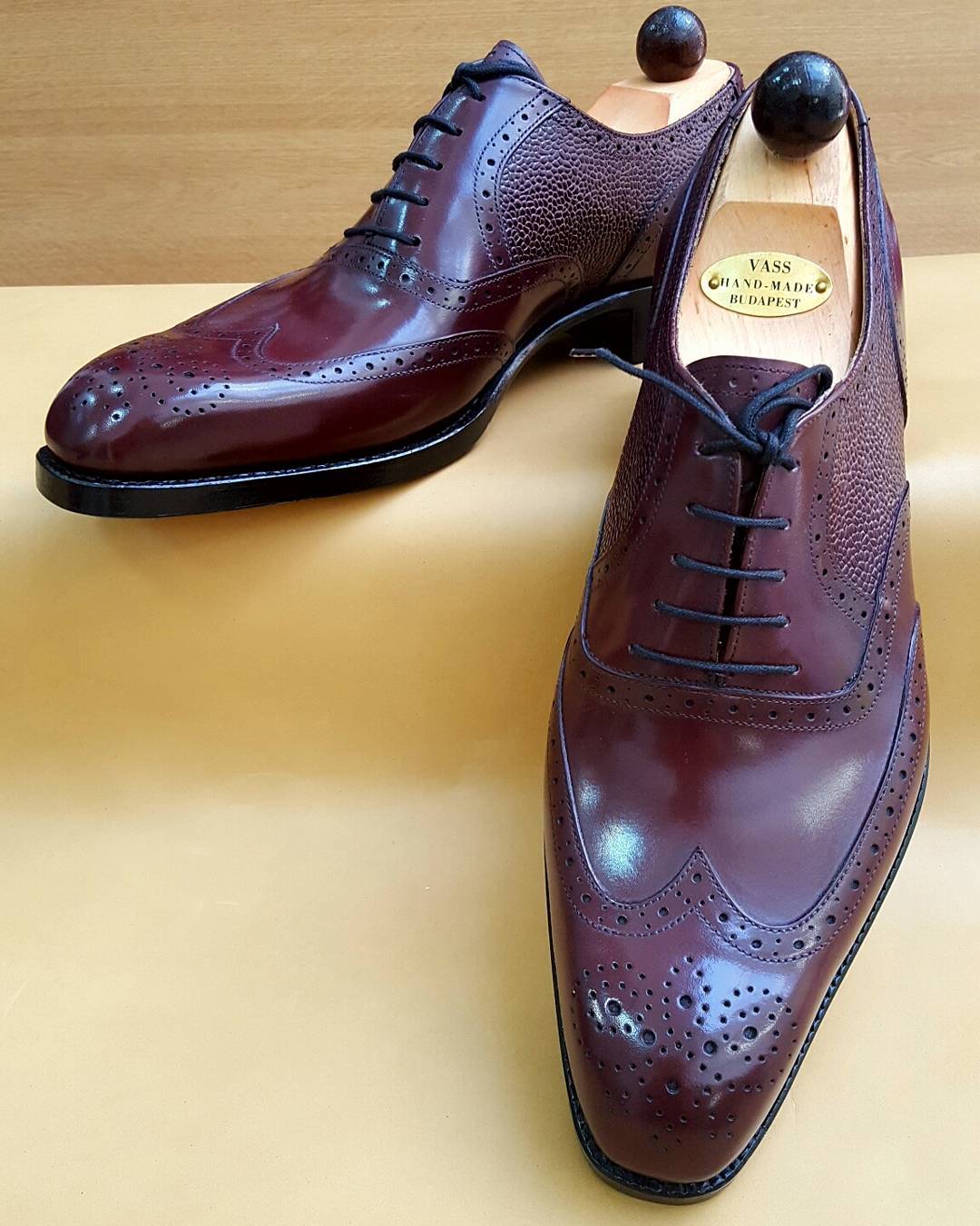 Budapest Oxford - Burgundy Calf / Burgundy Grain