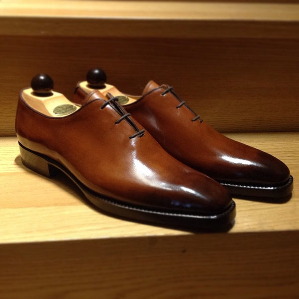 3 Eyelet Wholecut - Gold Museum Calf