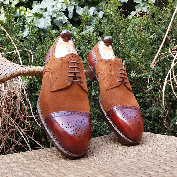 Alt Wien Derby - Fawn Suede / Gold Museum Calf