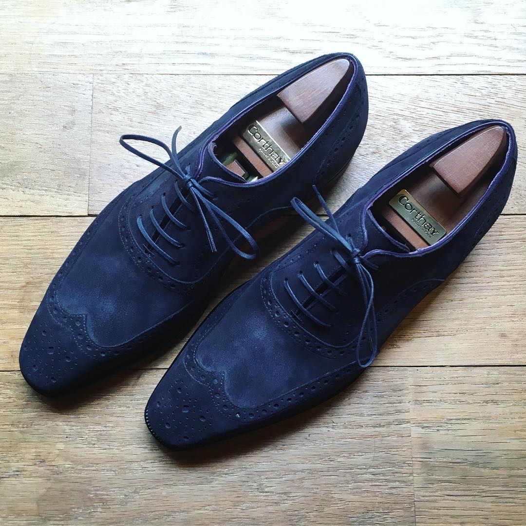 Corthay Vendôme - Navy Suede – Mehra display picture 1